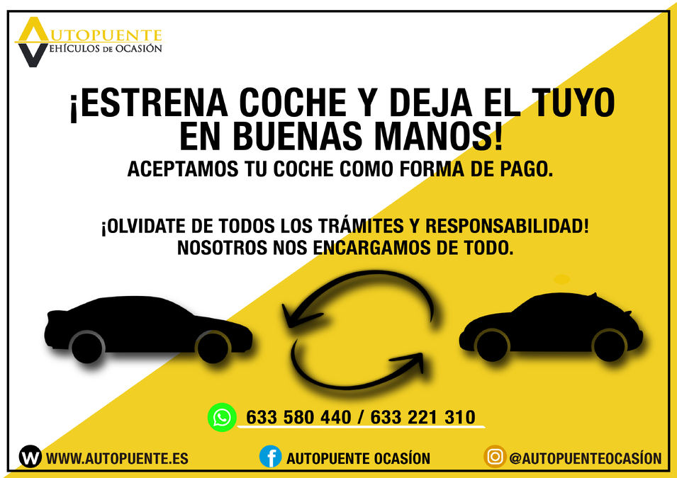 Aceptamos tu coche como forma de pago