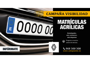 Matriculas acrílicas